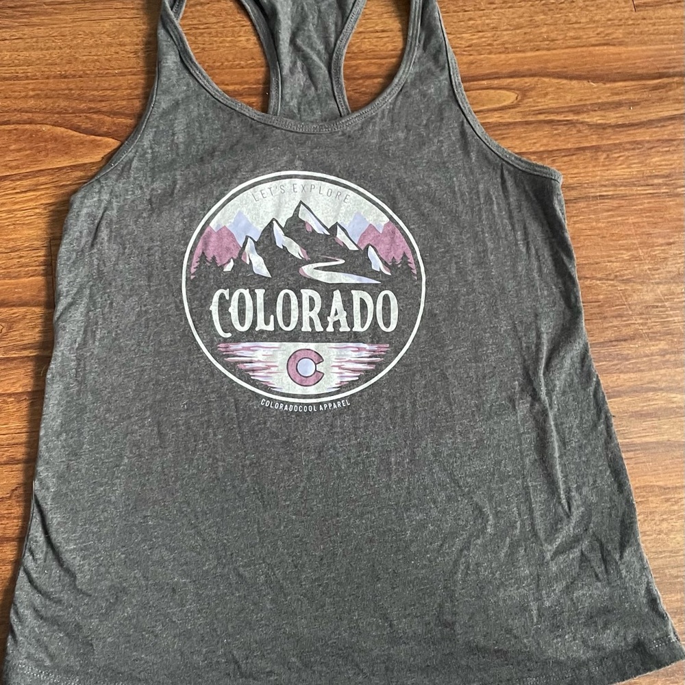 Colorado Graphic Tank Top - Charcoal